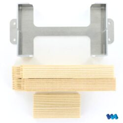 Alu-Staufach mit Holzbretter-3447