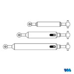 Drive shaft set (3) 4x4 with compensation