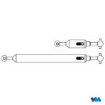 Drive shaft set (2) 6x4 with compensation