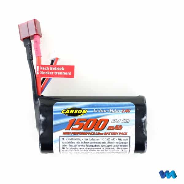 7,4V/1500mAh Li‑Ion Akku