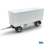 2-axle boxed trailer